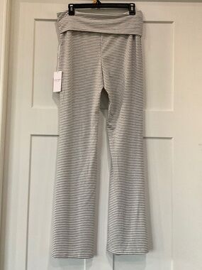 Seeking Sunsets Striped Fold Over Lounge Pants NWT Size Large